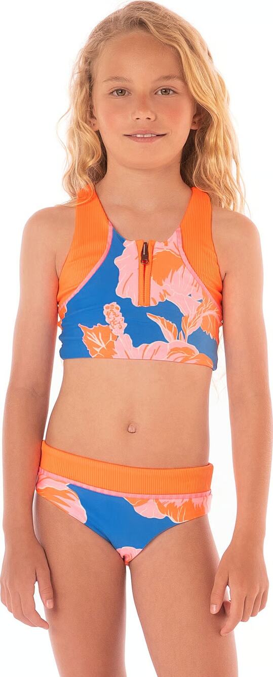 Maaji Girls' 8 Magnolia Mirage Poppy Two Piece Bikini Set Swimwear Beach A15-9
